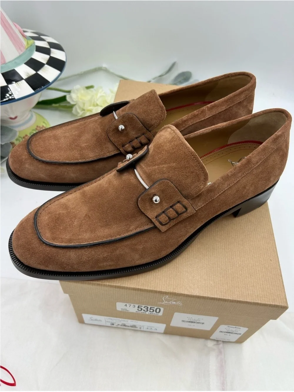 Men’s Christian Louboutin CHAMVELIMOC loafers size 42.5 made in Italy